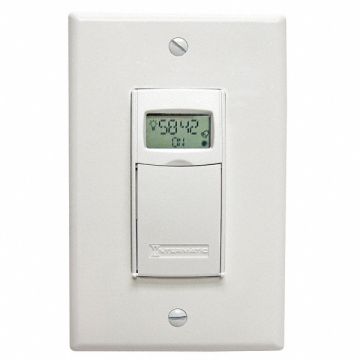 Timer Elect. Wall Switch 120-277V 20A WH