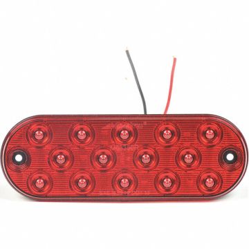 Stop/Turn/Tail Light Oval Red 6-1/2 L