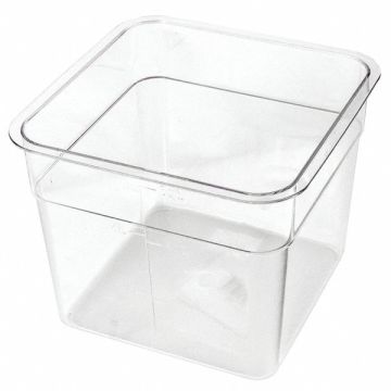 Square Storage Container Clear 4 in D