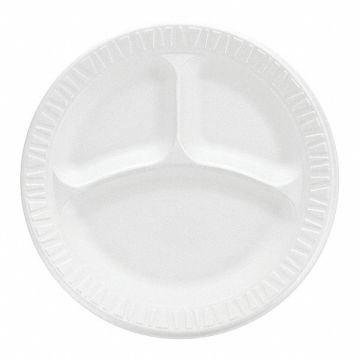Disposable Foam Plate 9in White PK500
