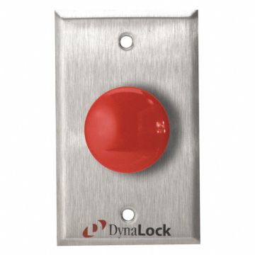 Exit Push Button SS Red Red Switch