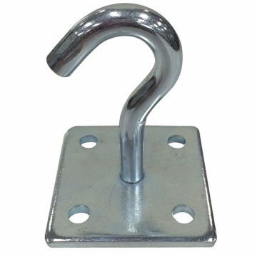 Single Point Hook Steel Zinc 4in H