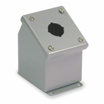 Pushbutton Enclosure 30mm 3.25in.W Steel
