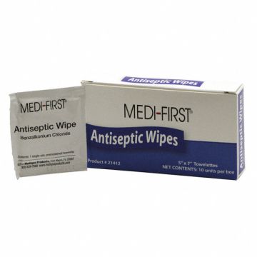 Antiseptic Wipes Wipes 0.500 oz PK10