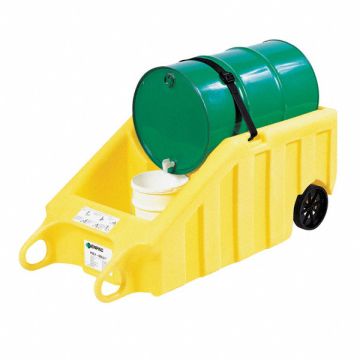Indoor Dispensing Dolly Yellow 70 Gal