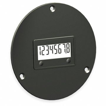 LCD Hour Meter 3-Hole 2.87 in Flange