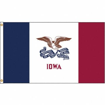 D3772 Iowa Flag 5x8 Ft Nylon