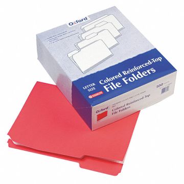 Letter File Folders Red PK100