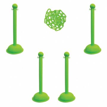 Barrier Post Kit 41 H Safety Green