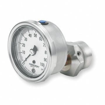D0989 Pressure Gauge 0 to 100 psi 2-1/2In
