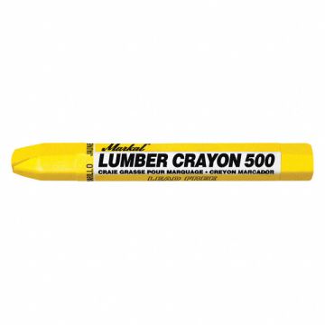 Lumber Crayon Yellow 1/2 Size PK12