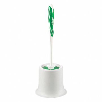 Toilet Brush w/Caddy 14 L Green/White