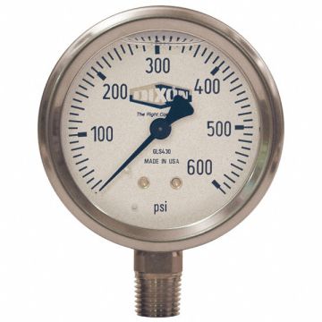 Liquid Fill SS Gauge Lower Mnt 0-160psi