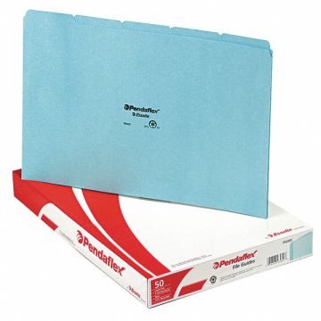 File Guide Set Write-On Tabs Blue PK50