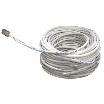 Patch Cord Cat 5e Bootless White 30 ft.