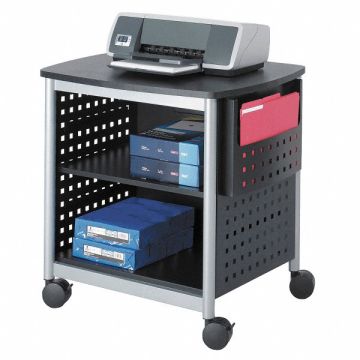 Desk-Side Printer Stand Black/Silver