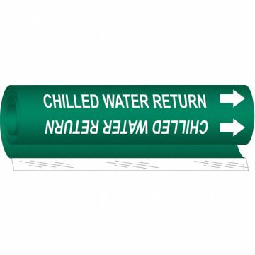 Pipe Mrkr Chilld Water Retrn 9in H 8in W