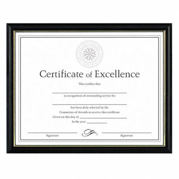 Document/Diploma Frame 11x8-1/2 In Black