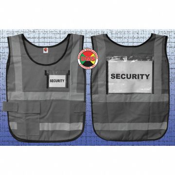 H6445 Safety Vest Gray Legend Insert Universal