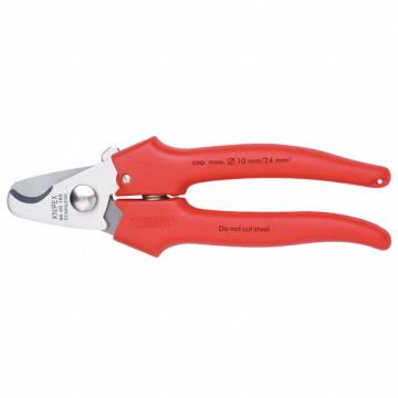 Cable Shears 6-11/16 In L 3 AWG Red