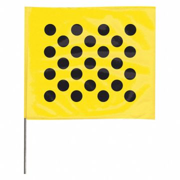 Marking Flag 30  Black/Yellow PK100