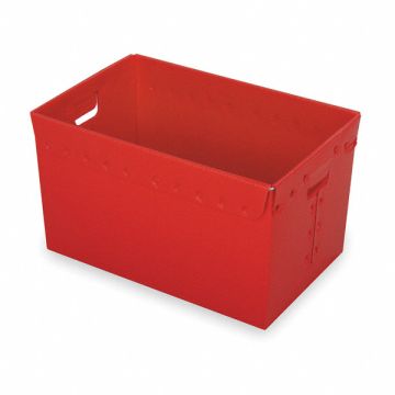 Nesting Ctr Red Solid Corr HDPE PK3