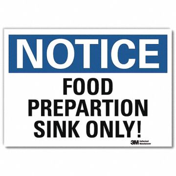 Notice Sign 7x10in Reflective Sheeting