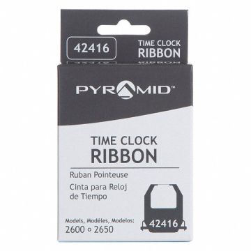 Time Clock Replacement Ribbon Black/Red