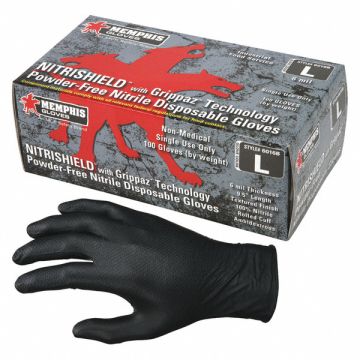 J6355 Disposable Glove Nitrile Black XXL PK100