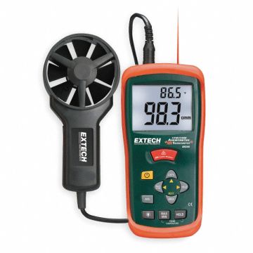Anemometer with IR Temp 80 to 5900 fpm