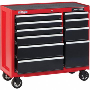Rolling Tool Cabinet Red Light Duty