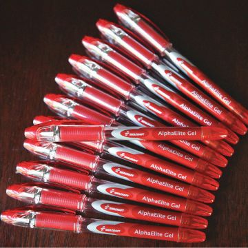 Gel Pens Red PK12