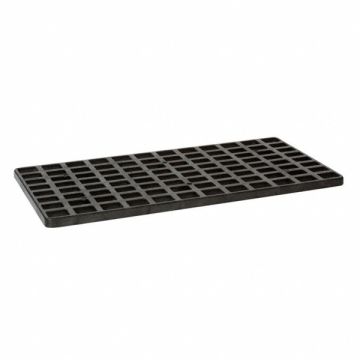 Grating 2x26x52 in HDPE Black
