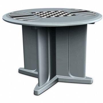 Endurance Table 48 Round Gray Game Top