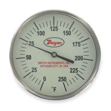 K3120 Bimetal Thermom 5 In Dial 0 to 250F