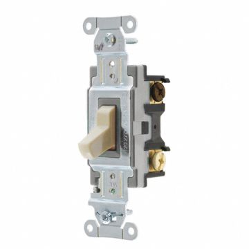 Wall Switch 20A Ivory Toggle 1 to 2 HP