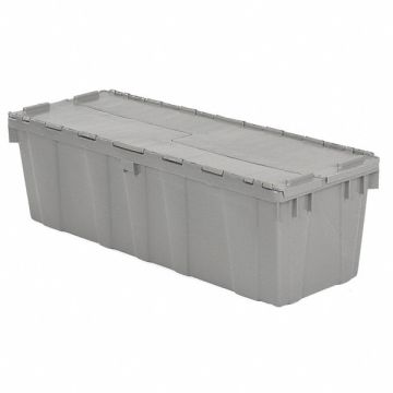 Attached Lid Container 3.3 cu ft Gray