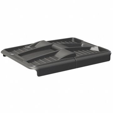 Cube Truck Lid Black 53 in L Hinged