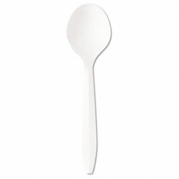 Disposable Soup Spoon White Med PK1000