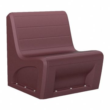 Sabre Sectional Chair Burgundy