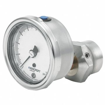 D0989 Pressure Gauge 0 to 30 psi 2-1/2In 1/4In
