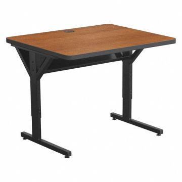 Mobile Table 36 Wx30 D Amber Cherry Top