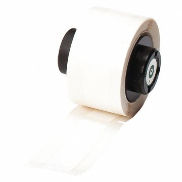 Label White Polyester 1/2 in W