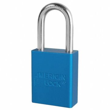 E7786 Lockout Padlock KA Blue 1-7/8 H PK6