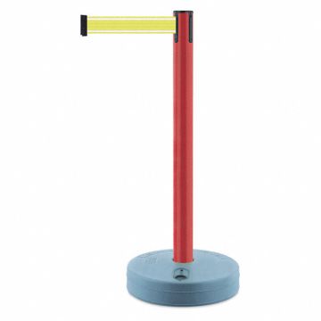 Barrier Post with Belt Red Post 38 H