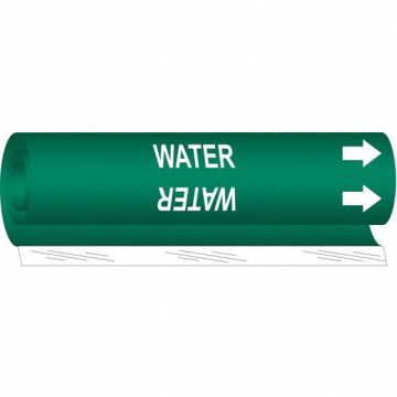 Pipe Marker Water 9 in H 8 in W