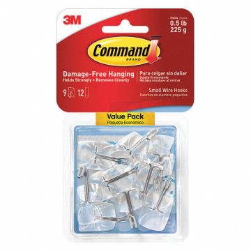 Clear Small Wire Hook Value Pack PK12