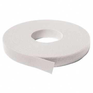 Hook-and-Loop Cable Tie Roll 75 ft White