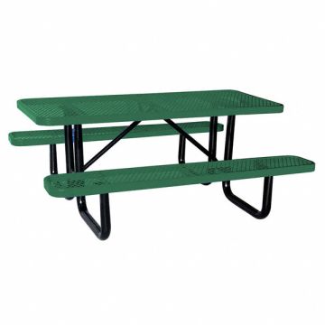E0150 Picnic Table 72 W x62 D Green