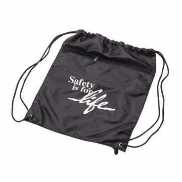 Backpack w/Drawstring 17-1/2x15 in BLK